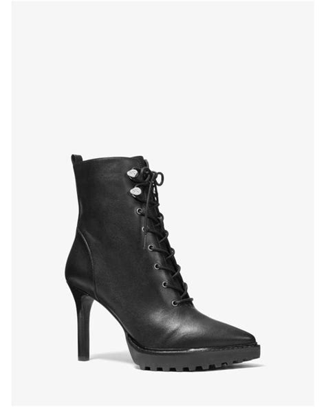 lace-up michael kors boots|Kyle Leather Lace.